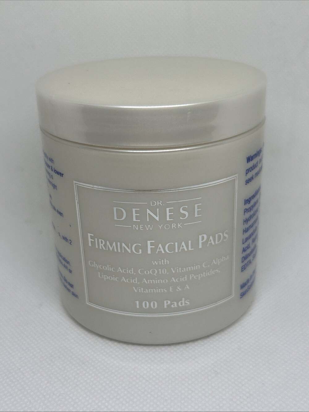 Dr. Denese New York Firming Facial Pads 100 Pads ~ Sealed Vitamins C E A